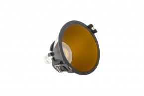 DK3026-BG Встраиваемый светильник, IP 20, 10 Вт, GU5.3, LED, черный/золотой, пластик в Каменске-Уральском - kamensk-uralskiy.ok-mebel.com | фото 4