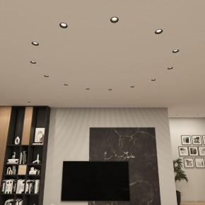 DK3055-BK Встраиваемый светильник, IP 20, 10 Вт, GU5.3, LED, черный, пластик в Каменске-Уральском - kamensk-uralskiy.ok-mebel.com | фото 3