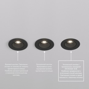 DK3061-BK Встраиваемый светильник, IP 20, 10 Вт, GU5.3, LED, черный/черный, пластик в Каменске-Уральском - kamensk-uralskiy.ok-mebel.com | фото 3