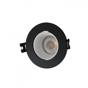 DK3061-BK+WH Встраиваемый светильник, IP 20, 10 Вт, GU5.3, LED, черный/белый, пластик в Каменске-Уральском - kamensk-uralskiy.ok-mebel.com | фото