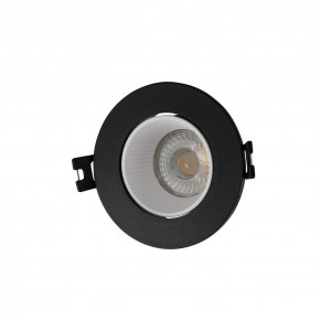 DK3061-BK+WH Встраиваемый светильник, IP 20, 10 Вт, GU5.3, LED, черный/белый, пластик в Каменске-Уральском - kamensk-uralskiy.ok-mebel.com | фото