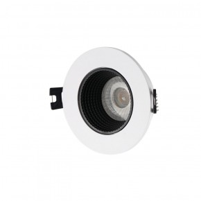 DK3061-WH+BK Встраиваемый светильник, IP 20, 10 Вт, GU5.3, LED, белый/черный, пластик в Каменске-Уральском - kamensk-uralskiy.ok-mebel.com | фото