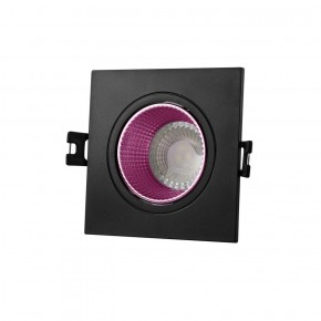 DK3071-BK+PI Встраиваемый светильник, IP 20, 10 Вт, GU5.3, LED, черный/розовый, пластик в Каменске-Уральском - kamensk-uralskiy.ok-mebel.com | фото