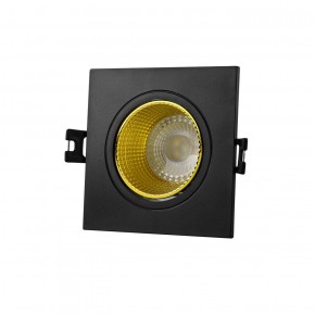 DK3071-BK+YE Встраиваемый светильник, IP 20, 10 Вт, GU5.3, LED, черный/желтый, пластик в Каменске-Уральском - kamensk-uralskiy.ok-mebel.com | фото