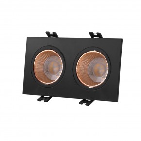 DK3072-BBR Встраиваемый светильник, IP 20, 10 Вт, GU5.3, LED, черный/бронзовый, пластик в Каменске-Уральском - kamensk-uralskiy.ok-mebel.com | фото