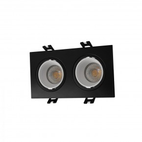 DK3072-BK+WH Встраиваемый светильник, IP 20, 10 Вт, GU5.3, LED, черный/белый, пластик в Каменске-Уральском - kamensk-uralskiy.ok-mebel.com | фото