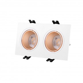 DK3072-WBR Встраиваемый светильник, IP 20, 10 Вт, GU5.3, LED, белый/бронзовый, пластик в Каменске-Уральском - kamensk-uralskiy.ok-mebel.com | фото