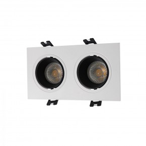 DK3072-WH+BK Встраиваемый светильник, IP 20, 10 Вт, GU5.3, LED, белый/черный, пластик в Каменске-Уральском - kamensk-uralskiy.ok-mebel.com | фото