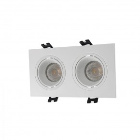DK3072-WH Встраиваемый светильник, IP 20, 10 Вт, GU5.3, LED, белый/белый, пластик в Каменске-Уральском - kamensk-uralskiy.ok-mebel.com | фото