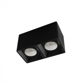 DK3085-BK+CH Светильник накладной IP 20, 10 Вт, GU5.3, LED, черный/хром, пластик в Каменске-Уральском - kamensk-uralskiy.ok-mebel.com | фото