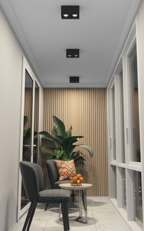 DK3085-BK+CH Светильник накладной IP 20, 10 Вт, GU5.3, LED, черный/хром, пластик в Каменске-Уральском - kamensk-uralskiy.ok-mebel.com | фото 2