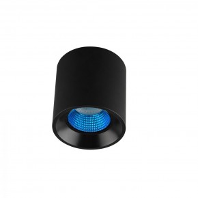 DK3090-BK+CY Светильник накладной IP 20, 10 Вт, GU5.3, LED, черный/голубой, пластик в Каменске-Уральском - kamensk-uralskiy.ok-mebel.com | фото