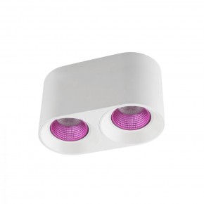 DK3096-WH+PI Светильник накладной IP 20, 10 Вт, GU5.3, LED, белый/розовый, пластик в Каменске-Уральском - kamensk-uralskiy.ok-mebel.com | фото