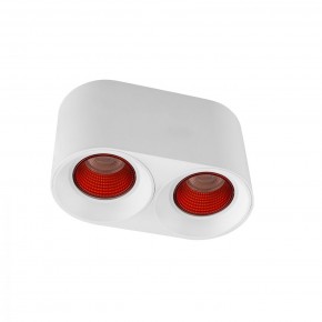 DK3096-WH+RD Светильник накладной IP 20, 10 Вт, GU5.3, LED, белый/красный, пластик в Каменске-Уральском - kamensk-uralskiy.ok-mebel.com | фото