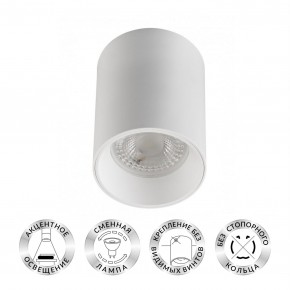 DK3110-WH Светильник накладной IP 20, 10 Вт, GU5.3, LED, белый, пластик в Каменске-Уральском - kamensk-uralskiy.ok-mebel.com | фото