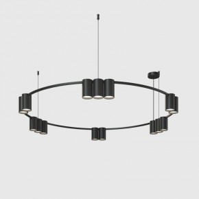 DK4067-BK Подвесной светильник ORBIT, IP20, 15xGU10 LED до 15 Вт, черный матовый, алюминий в Каменске-Уральском - kamensk-uralskiy.ok-mebel.com | фото