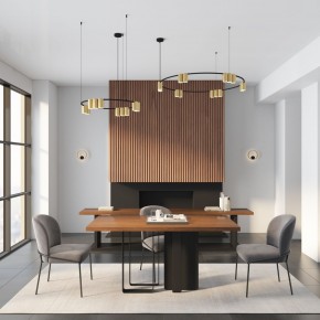 DK5060-BK+SG Бра ORBIT, IP20, 3000К, LED, 10 Вт, черный + сатинированное золото, алюминий в Каменске-Уральском - kamensk-uralskiy.ok-mebel.com | фото 6