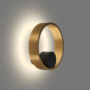 DK5060-BK+SG Бра ORBIT, IP20, 3000К, LED, 10 Вт, черный + сатинированное золото, алюминий в Каменске-Уральском - kamensk-uralskiy.ok-mebel.com | фото 3