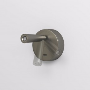 DK5072-DN Бра SHINE WALL со светодиодом, D104*H68, IP20, 3000К, 3W, RA?90, темный никель, алюминий в Каменске-Уральском - kamensk-uralskiy.ok-mebel.com | фото 3