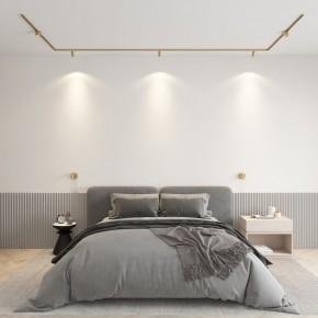 DK5072-SB Бра SHINE WALL со светодиодом, D104*H68, IP20, 3000К, 3W, RA?90, сатинированная латунь, алюминий в Каменске-Уральском - kamensk-uralskiy.ok-mebel.com | фото 4