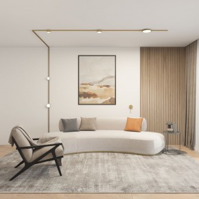 DK5072-SB Бра SHINE WALL со светодиодом, D104*H68, IP20, 3000К, 3W, RA?90, сатинированная латунь, алюминий в Каменске-Уральском - kamensk-uralskiy.ok-mebel.com | фото 5