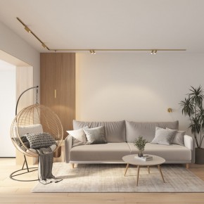 DK5072-SB Бра SHINE WALL со светодиодом, D104*H68, IP20, 3000К, 3W, RA?90, сатинированная латунь, алюминий в Каменске-Уральском - kamensk-uralskiy.ok-mebel.com | фото 8