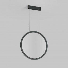 DK6606-BK Подвесной вертикальный светильник Veil со светодиодом H1700 d600 220V 48W 3000-6000K IP20 черный алюминий в Каменске-Уральском - kamensk-uralskiy.ok-mebel.com | фото 2