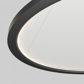 DK6616-BK Подвесной горизонтальный светильник Veil со светодиодом H900 d600 220V 48W 3000-6000K IP20 черный алюминий в Каменске-Уральском - kamensk-uralskiy.ok-mebel.com | фото 3