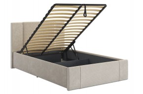 ХЛОЯ Кровать 1200 с ПМ (крем велюр) в Каменске-Уральском - kamensk-uralskiy.ok-mebel.com | фото