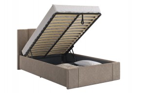 ХЛОЯ Кровать 1200 с ПМ (латте велюр) в Каменске-Уральском - kamensk-uralskiy.ok-mebel.com | фото