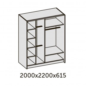 ИННЭС-5 Шкаф-купе 2-х дв. 2000 (2дв. Ф1 - венге) в Каменске-Уральском - kamensk-uralskiy.ok-mebel.com | фото 3