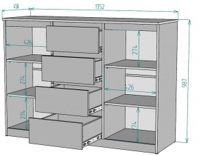 Комод Мальта K118 в Каменске-Уральском - kamensk-uralskiy.ok-mebel.com | фото 2