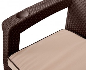 Комплект кресел Yalta Premium Double Seat (Ялта) шоколадный (+подушки под спину) в Каменске-Уральском - kamensk-uralskiy.ok-mebel.com | фото 2