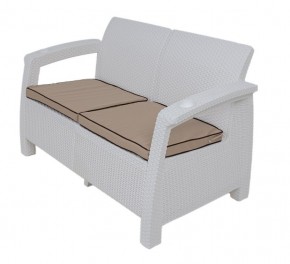 Комплект уличной мебели Yalta Premium Terrace Set (Ялта) белый (+подушки под спину) в Каменске-Уральском - kamensk-uralskiy.ok-mebel.com | фото 2