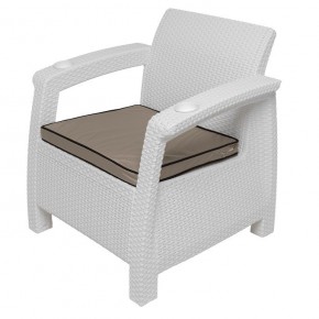 Комплект уличной мебели Yalta Premium Terrace Set (Ялта) белый (+подушки под спину) в Каменске-Уральском - kamensk-uralskiy.ok-mebel.com | фото 7