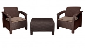 Комплект уличной мебели Yalta Premium Terrace Triple Set (Ялта) шоколадный (+подушки под спину) в Каменске-Уральском - kamensk-uralskiy.ok-mebel.com | фото 7