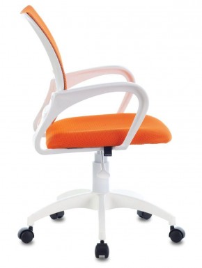 Кресло BRABIX "Fly MG-396W", пластик белый, сетка, оранжевое, 532401, MG-396W_532401 в Каменске-Уральском - kamensk-uralskiy.ok-mebel.com | фото 3