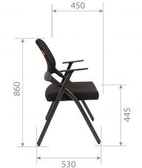 Кресло для посетителей CHAIRMAN NEXX (ткань стандарт черный/сетка DW-61) в Каменске-Уральском - kamensk-uralskiy.ok-mebel.com | фото 7