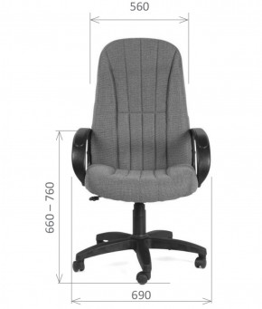 Кресло для руководителя  CHAIRMAN 685 СТ (ткань стандарт 10-356 черная) в Каменске-Уральском - kamensk-uralskiy.ok-mebel.com | фото 5
