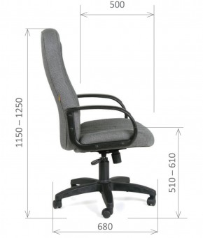 Кресло для руководителя  CHAIRMAN 685 СТ (ткань стандарт 10-356 черная) в Каменске-Уральском - kamensk-uralskiy.ok-mebel.com | фото 6