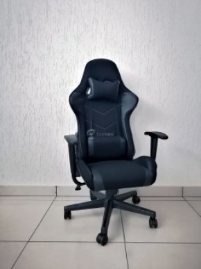 Кресло геймерское Barneo K-50 (черная сетка черные вставки) в Каменске-Уральском - kamensk-uralskiy.ok-mebel.com | фото