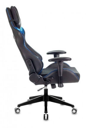 Кресло игровое Бюрократ VIKING 4 AERO BLUE черный/синий в Каменске-Уральском - kamensk-uralskiy.ok-mebel.com | фото 2