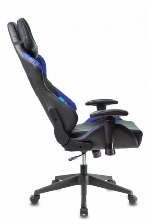 Кресло игровое Бюрократ VIKING 5 AERO BLUE черный/синий в Каменске-Уральском - kamensk-uralskiy.ok-mebel.com | фото 2