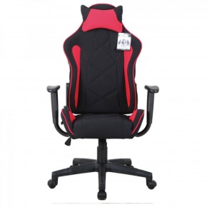 Кресло компьютерное BRABIX GT Racer GM-101 + подушка (ткань) черное/красное (531820) в Каменске-Уральском - kamensk-uralskiy.ok-mebel.com | фото 3