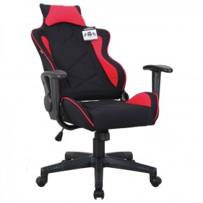 Кресло компьютерное BRABIX GT Racer GM-101 + подушка (ткань) черное/красное (531820) в Каменске-Уральском - kamensk-uralskiy.ok-mebel.com | фото 4
