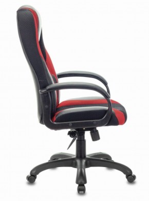 Кресло компьютерное BRABIX PREMIUM "Rapid GM-102" (экокожа/ткань, черное/красное) 532107 в Каменске-Уральском - kamensk-uralskiy.ok-mebel.com | фото 3