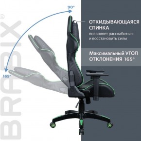 Кресло компьютерное BRABIX "GT Carbon GM-120" (черное/зеленое) 531929 в Каменске-Уральском - kamensk-uralskiy.ok-mebel.com | фото 2