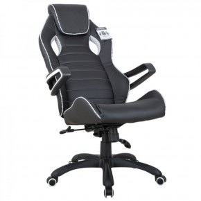 Кресло компьютерное BRABIX Techno Pro GM-003 (экокожа черное/серое, вставки серые) 531814 в Каменске-Уральском - kamensk-uralskiy.ok-mebel.com | фото 4