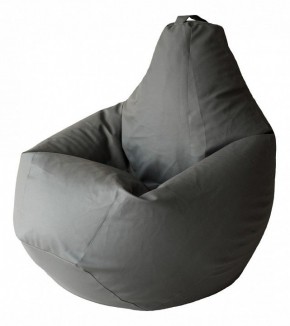 Кресло-мешок Серая ЭкоКожа 2XL 135*95 см в Каменске-Уральском - kamensk-uralskiy.ok-mebel.com | фото