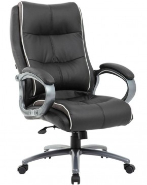 Кресло офисное BRABIX PREMIUM "Strong HD-009" (экокожа черная, ткань серая) 531945 в Каменске-Уральском - kamensk-uralskiy.ok-mebel.com | фото
